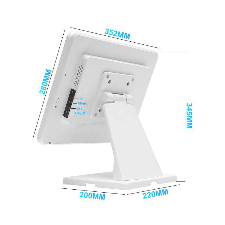 15 Inch POS Touch Screen Monitor 4:3 Capacitive Display for Retail Checkout & Restaurant