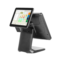 15 inch 1024 * 768 private model dining hotel cash register aluminum alloy capacitor touch screen POS cash register integrated machine