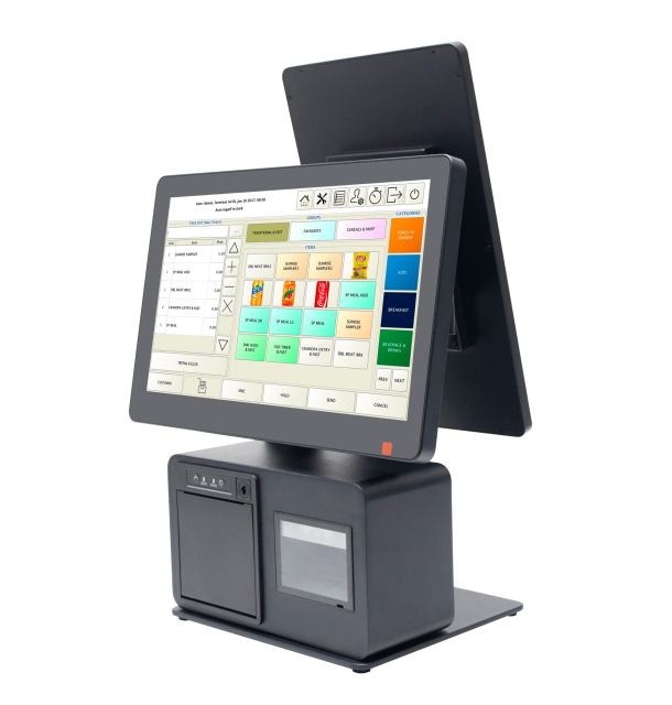 Fushi Dual-Screen POS System: All-in-One Retail & F&B Checkout Solution