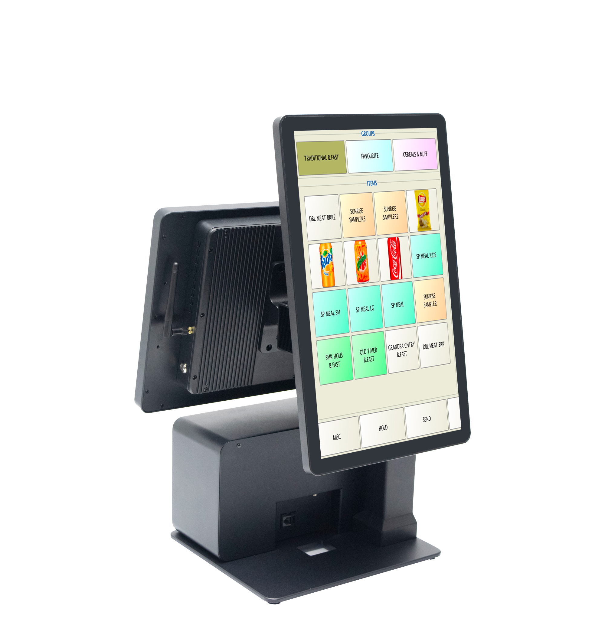 Fushi Dual-Screen POS System: All-in-One Retail & F&B Checkout Solution