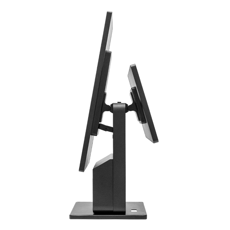Self-Checkout Machine 23.8"+18.5" Touch Screens | Built-in Printer & Scanner | Dual/Single POS for Supermarkets