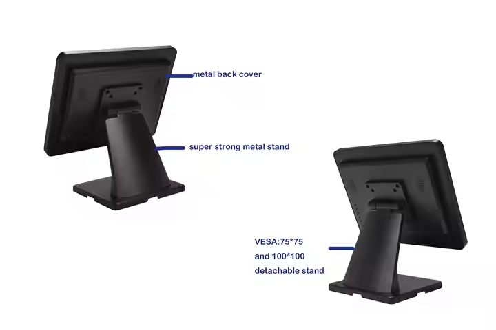 15 " Lcd Capacitive hd Vga Touch Screen Monitor for Point of Sale Pos System