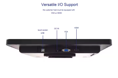 15 " Lcd Capacitive hd Vga Touch Screen Monitor for Point of Sale Pos System