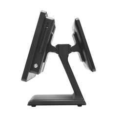 15"–23.8" Dual Screen POS Terminal with Stand-Mounted Customer Display for Retail & Restaurant