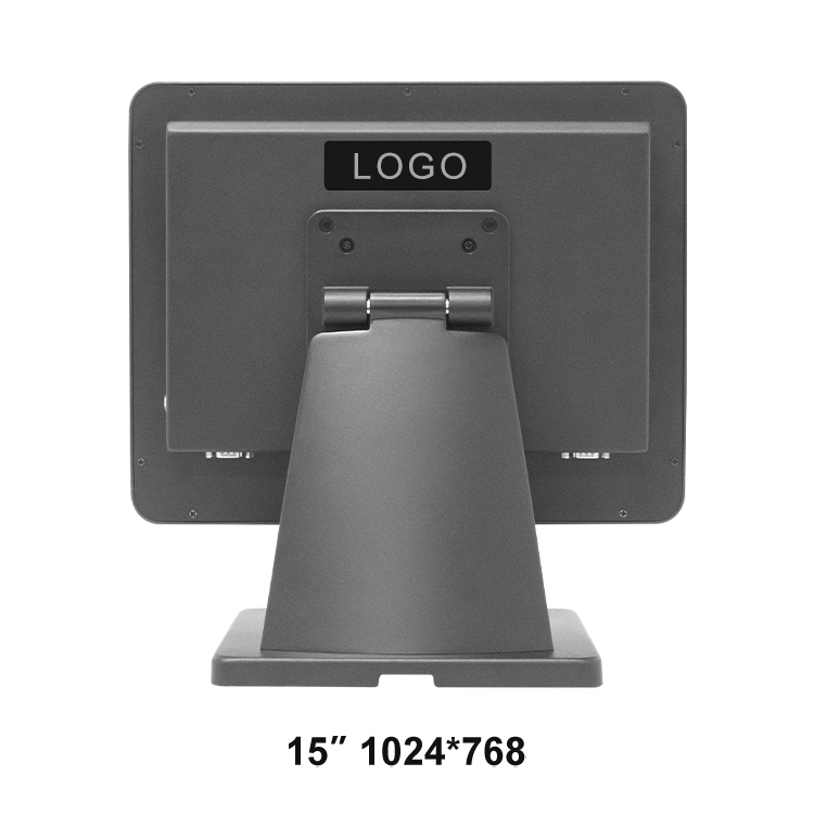 15 Inch Single or Dual Screen Touch POS Terminal with VFD Customer Display in Metal Housing