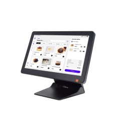 Fanless Dual-Screen POS System, Waterproof Commercial Touch Cash Register for Restaurant & Retail