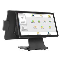 18.5"+15.6" Dual Screen BOE Touch Punto De Venta, Replaceable Horizontal/Vertical Screen with Hidden Wires