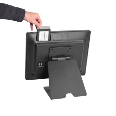 15" Sensitive Capacitive Touch POS Terminal, Aluminum Alloy POS System with Easy Install Secondary Screen & 2.5" Removable SSD
