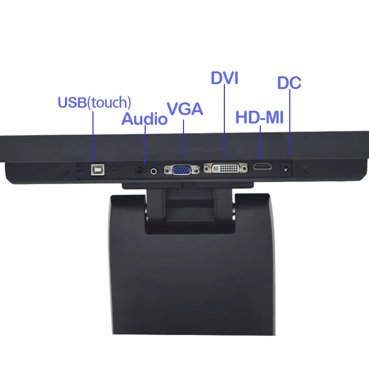 17" Industrial Touch Monitor Waterproof Metal Frame 1280x1024 USB Interface HD Display for Commercial Kitchens & Restaurants