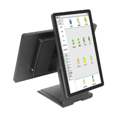 18.5"+15.6" Dual Screen BOE Touch Punto De Venta, Replaceable Horizontal/Vertical Screen with Hidden Wires
