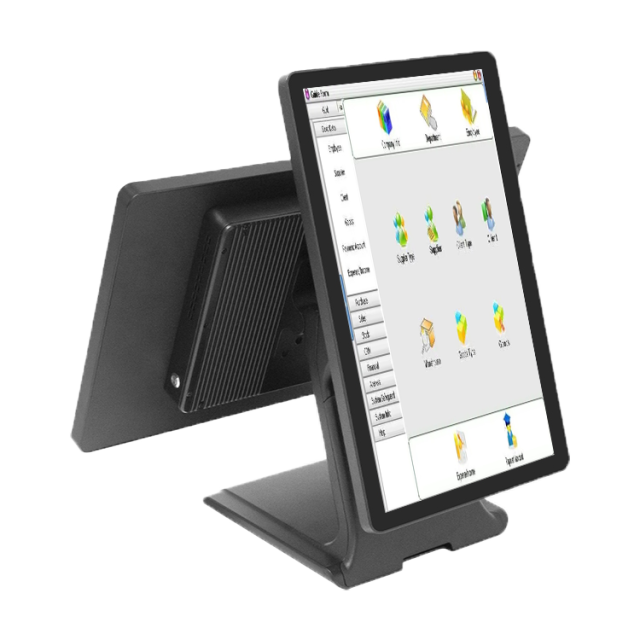 18.5"+15.6" Dual Screen BOE Touch Punto De Venta, Replaceable Horizontal/Vertical Screen with Hidden Wires