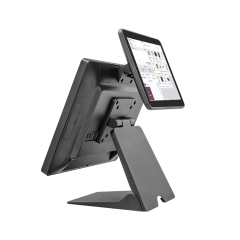 15" Sensitive Capacitive Touch POS Terminal, Aluminum Alloy POS System with Easy Install Secondary Screen & 2.5" Removable SSD