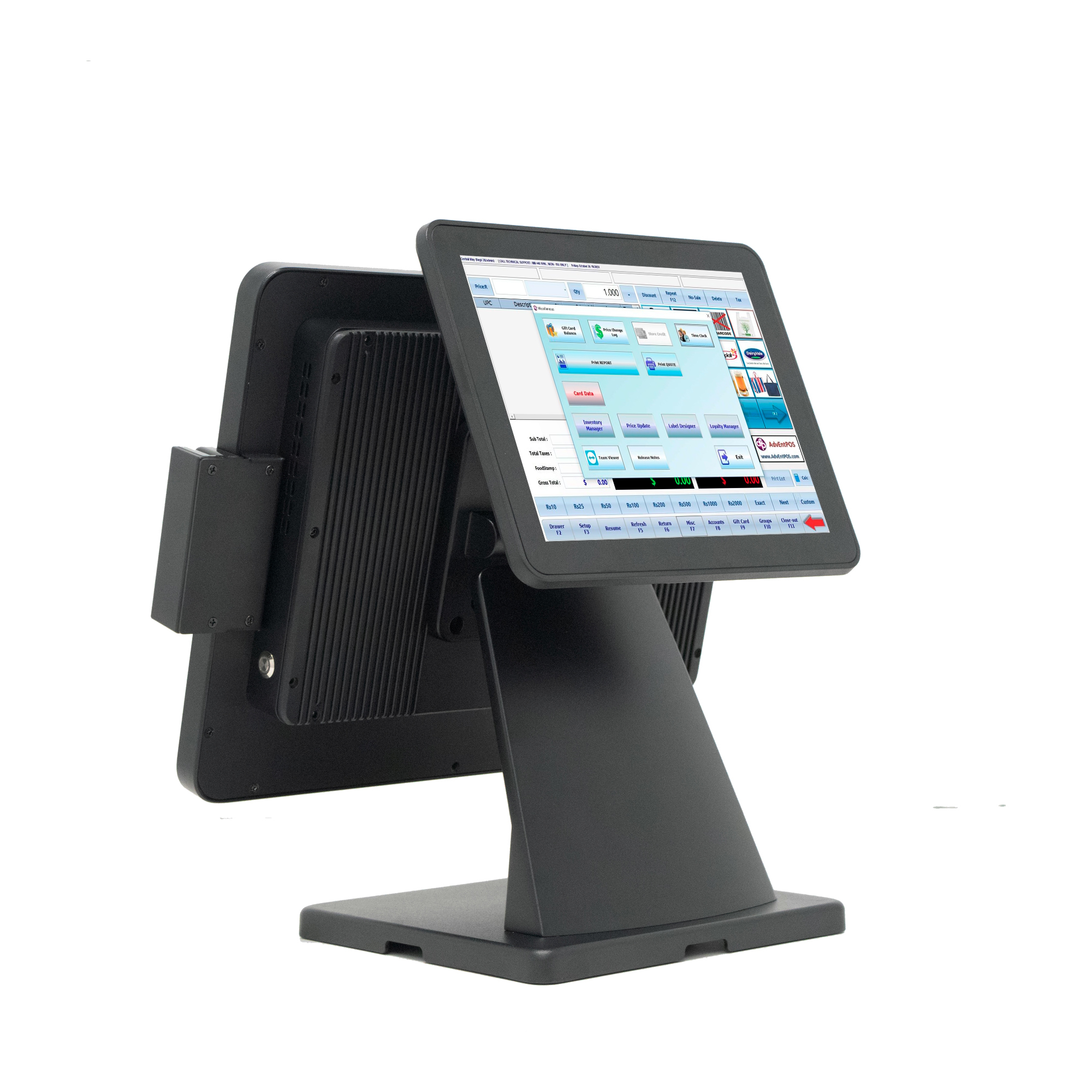 15" All-in-One Touch POS Terminal, Fanless Aluminum Alloy POS System for Bakery