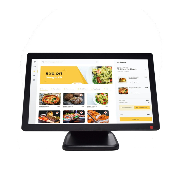 New 21.5-inch High-definition 10-point Capacitive Touch Display for Supermarket Pos System