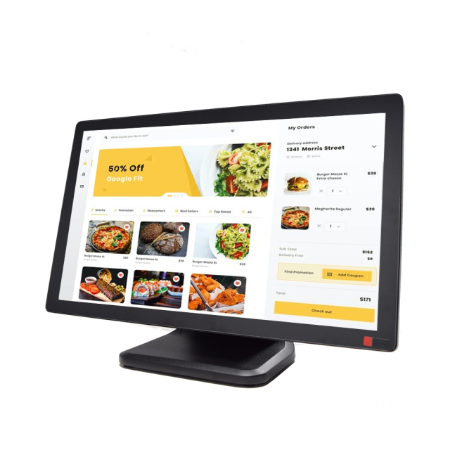 New 21.5-inch High-definition 10-point Capacitive Touch Display for Supermarket Pos System