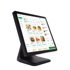 17" Industrial Touch Monitor Waterproof Metal Frame 1280x1024 USB Interface HD Display for Commercial Kitchens & Restaurants