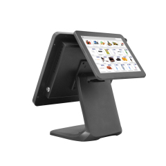 15" Capacitive Touch POS System, All-in-One Pos Machine with Hidden Wire Design & Built-in Speaker for Restaurant & Retail