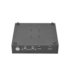 Support Customized Multi Interface Fanless Industrial Mini Computer with Metal Shell, POS System, Mini PC