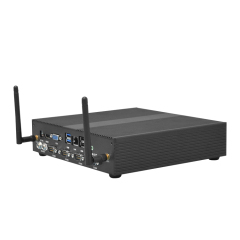 Support Customized Multi Interface Fanless Industrial Mini Computer with Metal Shell, POS System, Mini PC