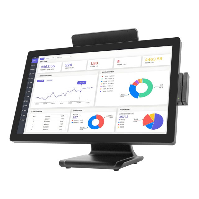21.5''+15.6'' Premium All-in-One Dual Touch Pos Machine  Caisse Enregistreuse