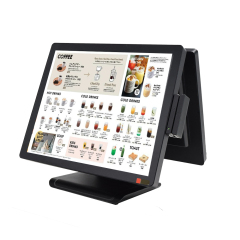 New 17 Inch 1280x1024 Full HD POS Touch Screen Monitor Black Aluminum Metal Frame Capacitive Touch Display USB for Business Use