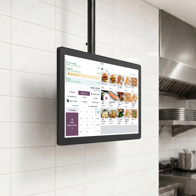 15.6'' to 32'' KDS for Kitchen Display System with Fully Closed Housing