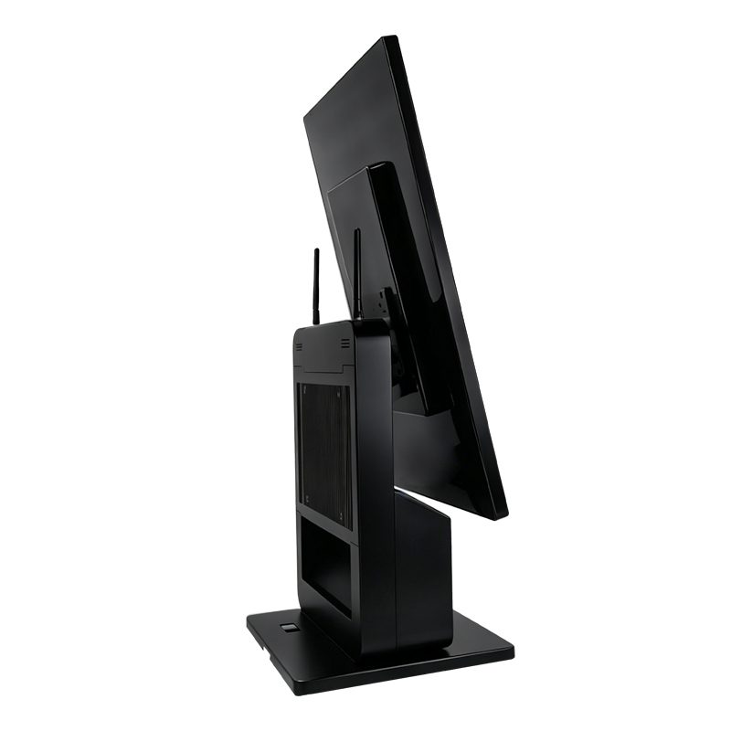 Self-Checkout Machine 23.8"+18.5" Touch Screens | Built-in Printer & Scanner | Dual/Single POS for Supermarkets