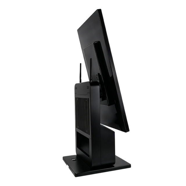 Self-Checkout Machine 23.8"+18.5" Touch Screens | Built-in Printer & Scanner | Dual/Single POS for Supermarkets