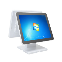Dual Screen POS Stand 15–21.5" Adjustable Space-Saving Bracket for Retail & Restaurant