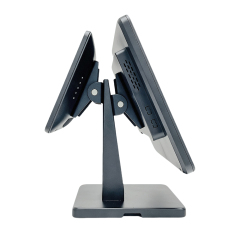 Dual Screen POS Stand 15–21.5" Adjustable Space-Saving Bracket for Retail & Restaurant