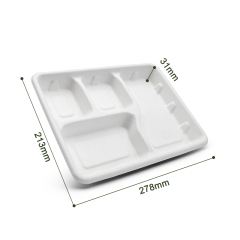 4-compartment plate