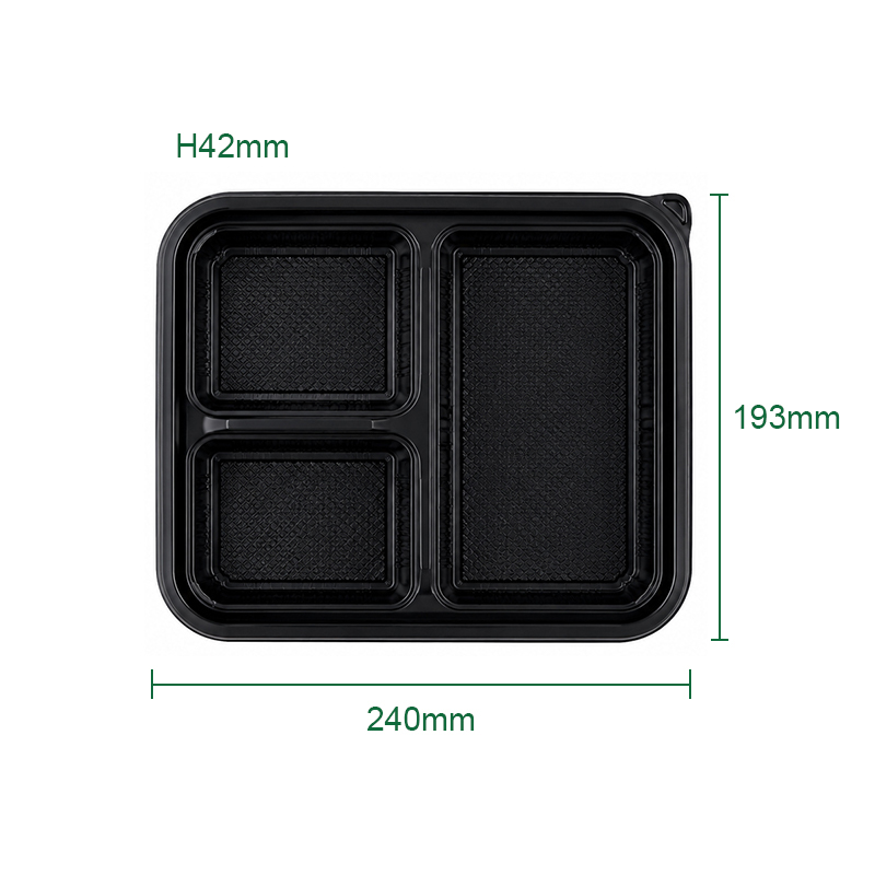 Food Grade PET & PP Disposable Compartment Containers for Takeaway and Commercial Catering,MY SHOP,Compartment lunch box