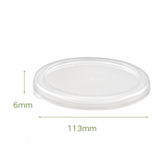 Biodegradable sugarcane bagasse pulp disposable fruit and vegetable salad bowl,MY SHOP,PET flat lid for poke bowls             PET dome lid for poke bowls