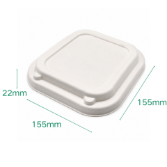 Biodegradable bagasse disposable square light meal container, commercial takeout packaging container,MY SHOP,Spuare bowl Series