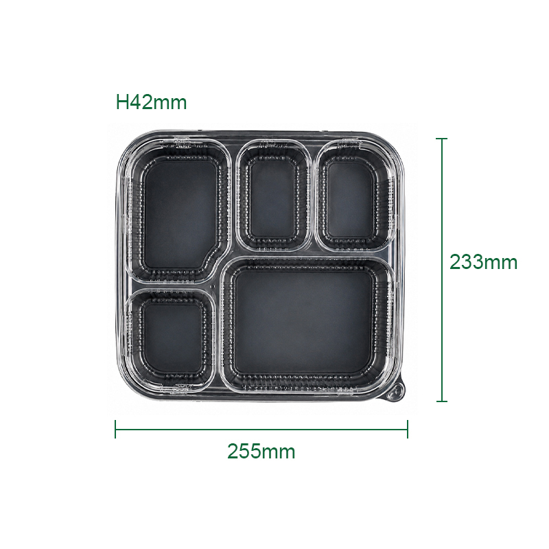 Food Grade PET & PP Disposable Compartment Containers for Takeaway and Commercial Catering,MY SHOP,Compartment lunch box