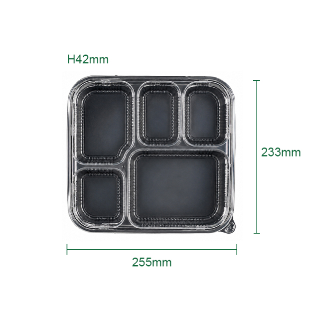 Food Grade PET & PP Disposable Compartment Containers for Takeaway and Commercial Catering,MY SHOP,Compartment lunch box