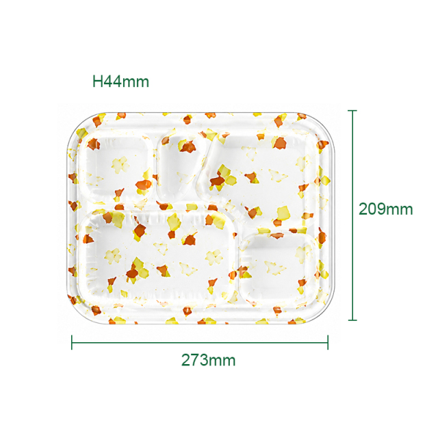 Food Grade PET & PP Disposable Compartment Containers for Takeaway and Commercial Catering,MY SHOP,Compartment lunch box