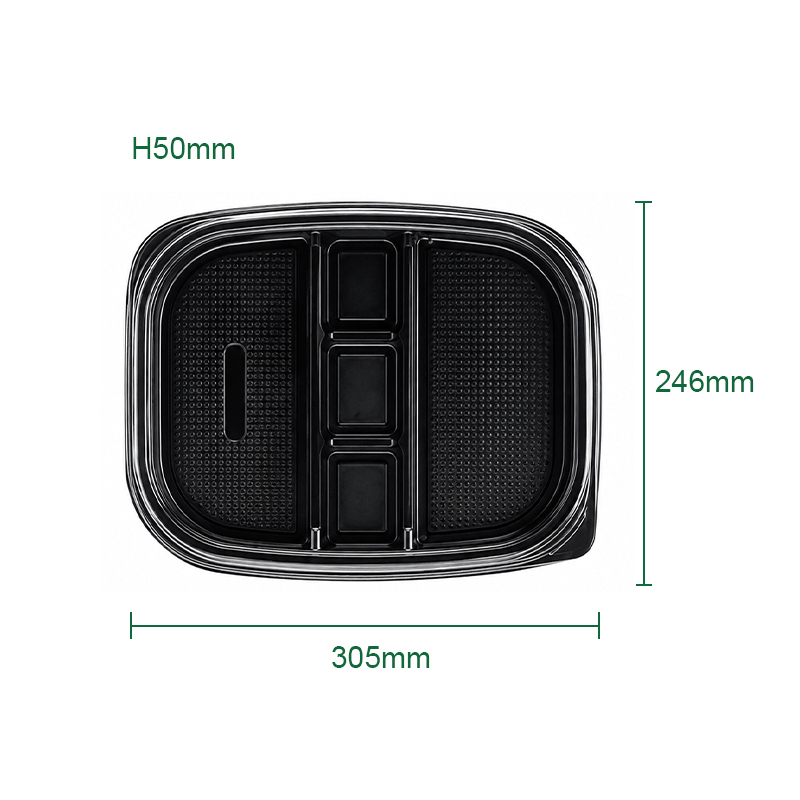 Food Grade PET & PP Disposable Compartment Containers for Takeaway and Commercial Catering,MY SHOP,Compartment lunch box