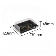 Food-grade PET disposable sushi boxes WP1000-WP13 series, multi-size commercial catering packaging containers.,MY SHOP,series sushi boxes