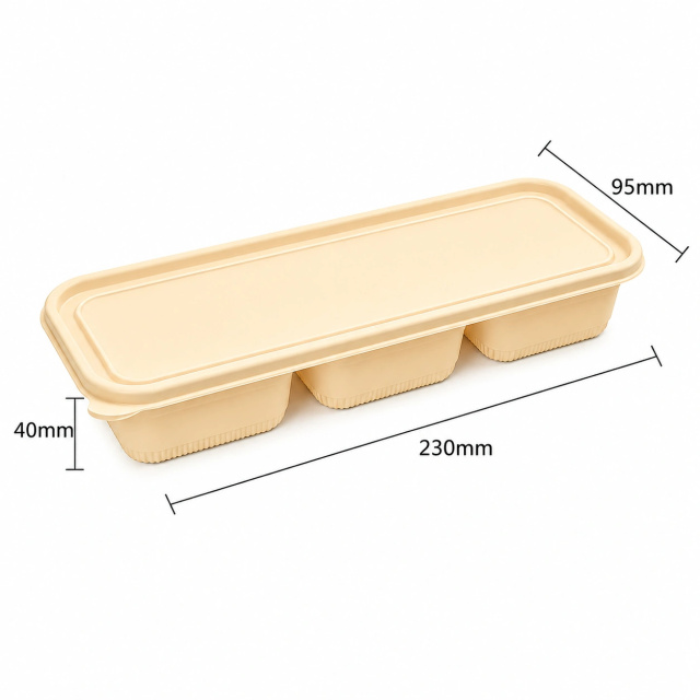 Multi-size food-grade biodegradable corn starch-based disposable takeout containers, commercial catering containers,MY SHOP,Food-grade corn starch biodegradable lunch boxes, disposable light meal takeout packaging boxes, suitable for all types of restaurants.