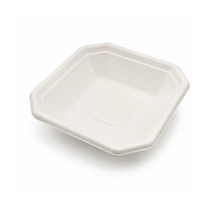 Biodegradable bagasse disposable square light meal container, commercial takeout packaging container,MY SHOP,Spuare bowl Series
