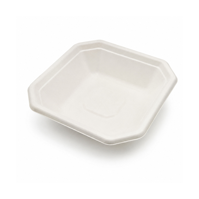 Biodegradable bagasse disposable square light meal container, commercial takeout packaging container,MY SHOP,Spuare bowl Series