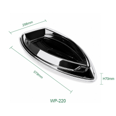 Food-grade PET disposable boat-shaped sushi box, commercial catering and takeout packaging container, specially customized for catering and takeout scenarios.,MY SHOP,Ship shaped tray