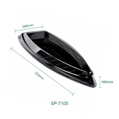 Food-grade PET disposable boat-shaped sushi box, commercial catering and takeout packaging container, specially customized for catering and takeout scenarios.,MY SHOP,Ship shaped tray