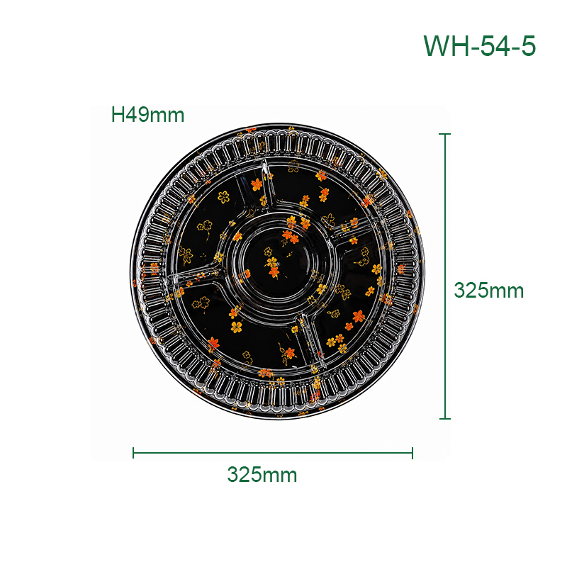 PET Disposable Deep Compartment Round Plates, Packaging Containers for Fruits, Desserts, Pastries, Supermarkets, Catering & Takeaway,MY SHOP,PET Disposable Deep Compartment Round Plates, Packaging Containers for Fruits, Desserts, Pastries, Supermarkets, Catering & Takeaway