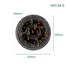 PET Disposable Deep Compartment Round Plates, Packaging Containers for Fruits, Desserts, Pastries, Supermarkets, Catering & Takeaway,MY SHOP,PET Disposable Deep Compartment Round Plates, Packaging Containers for Fruits, Desserts, Pastries, Supermarkets, Catering & Takeaway
