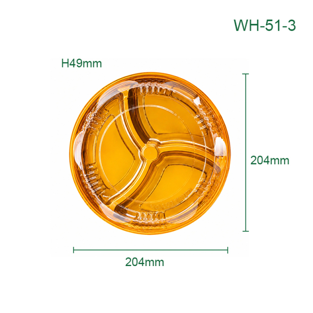 PET Disposable Deep Compartment Round Plates, Packaging Containers for Fruits, Desserts, Pastries, Supermarkets, Catering & Takeaway,MY SHOP,PET Disposable Deep Compartment Round Plates, Packaging Containers for Fruits, Desserts, Pastries, Supermarkets, Catering & Takeaway