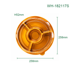 PET Disposable Deep Compartment Round Plates, Packaging Containers for Fruits, Desserts, Pastries, Supermarkets, Catering & Takeaway,MY SHOP,PET Disposable Deep Compartment Round Plates, Packaging Containers for Fruits, Desserts, Pastries, Supermarkets, Catering & Takeaway