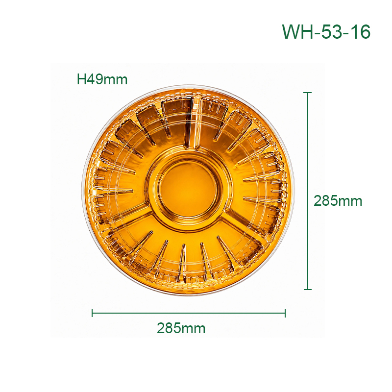 PET Disposable Deep Compartment Round Plates, Packaging Containers for Fruits, Desserts, Pastries, Supermarkets, Catering & Takeaway,MY SHOP,PET Disposable Deep Compartment Round Plates, Packaging Containers for Fruits, Desserts, Pastries, Supermarkets, Catering & Takeaway