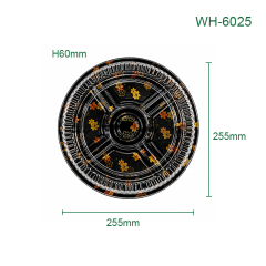 PET Disposable Deep Compartment Round Plates, Packaging Containers for Fruits, Desserts, Pastries, Supermarkets, Catering & Takeaway,MY SHOP,PET Disposable Deep Compartment Round Plates, Packaging Containers for Fruits, Desserts, Pastries, Supermarkets, Catering & Takeaway
